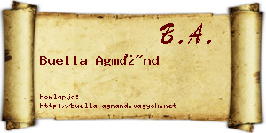 Buella Agmánd névjegykártya